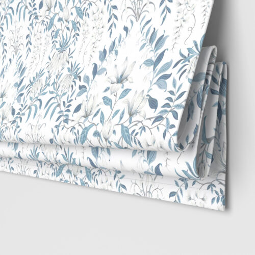 Laura Ashley Parterre Off White/Seaspray Motorised