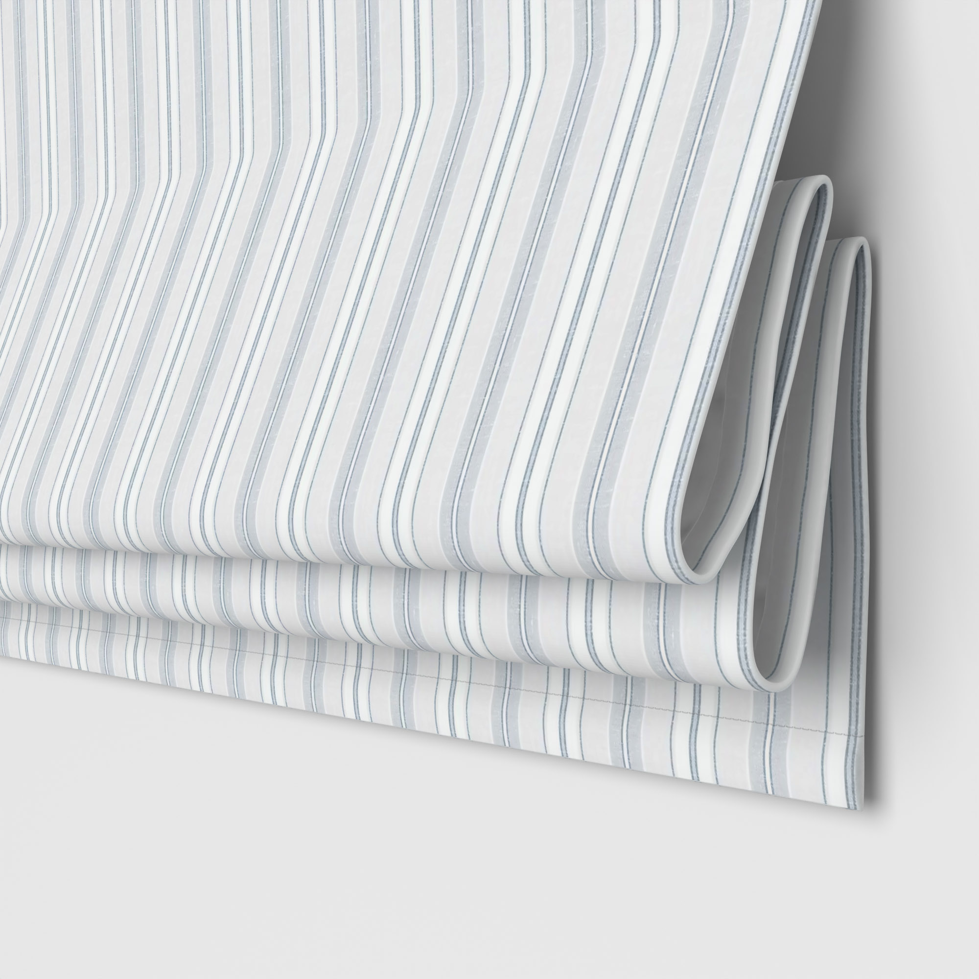 Laura Ashley Suffolk Stripe Slate Motorised