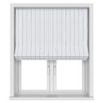 Laura Ashley Suffolk Stripe Slate Motorised