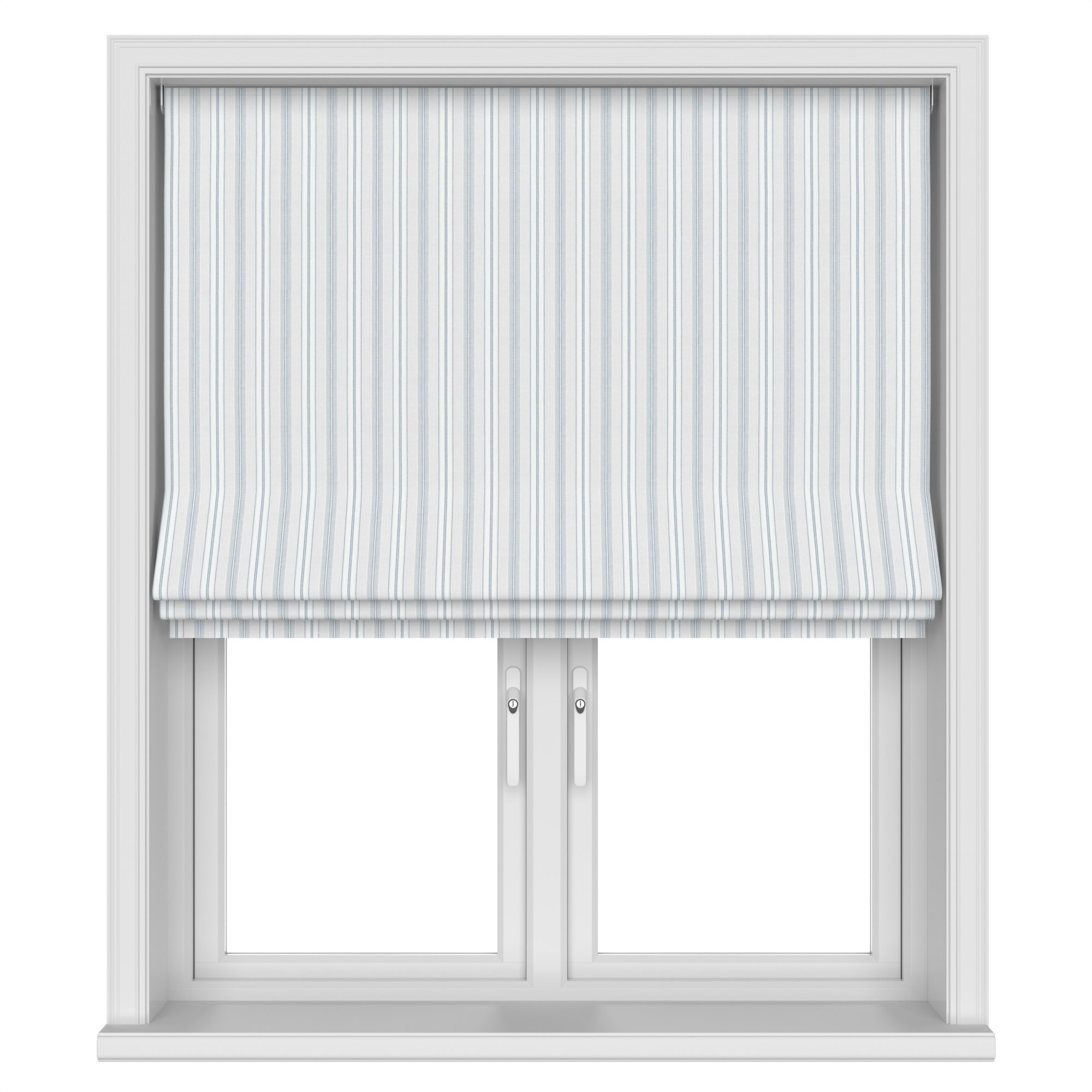 Laura Ashley Suffolk Stripe Slate Motorised - Image 3