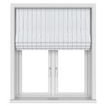 Laura Ashley Suffolk Stripe Slate Motorised