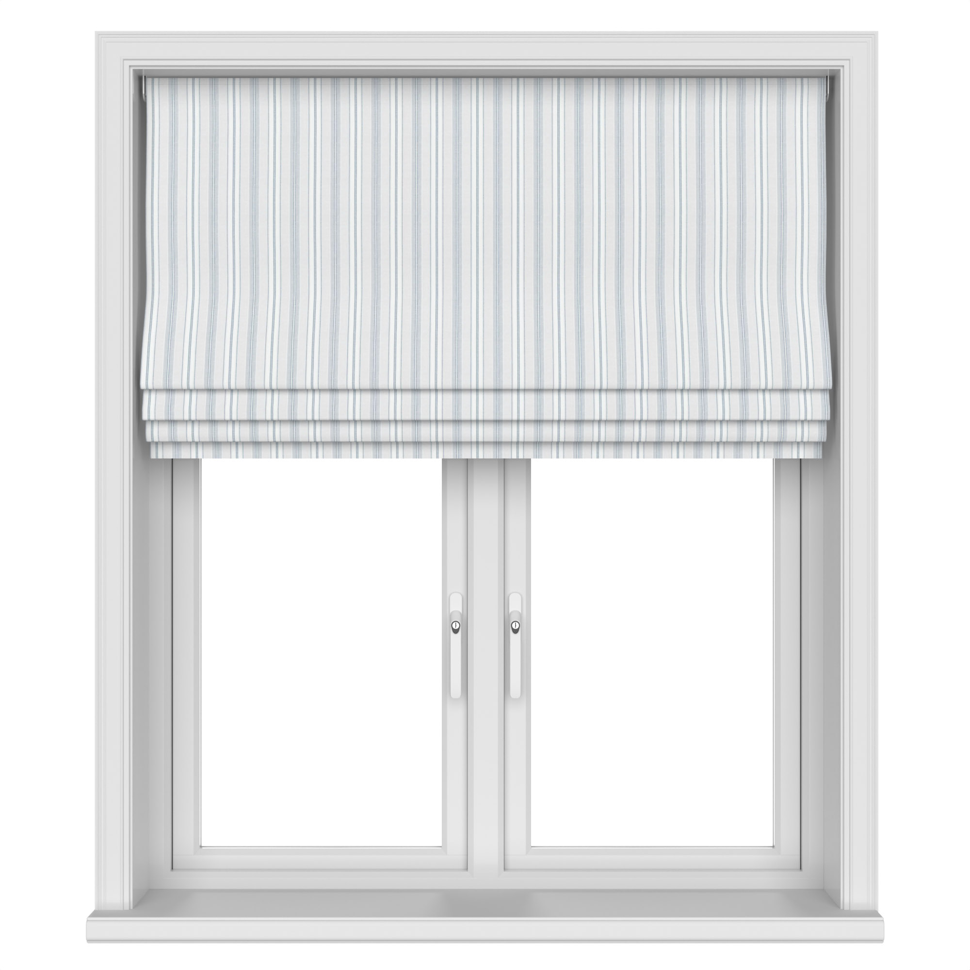 Laura Ashley Suffolk Stripe Slate Motorised - Image 4