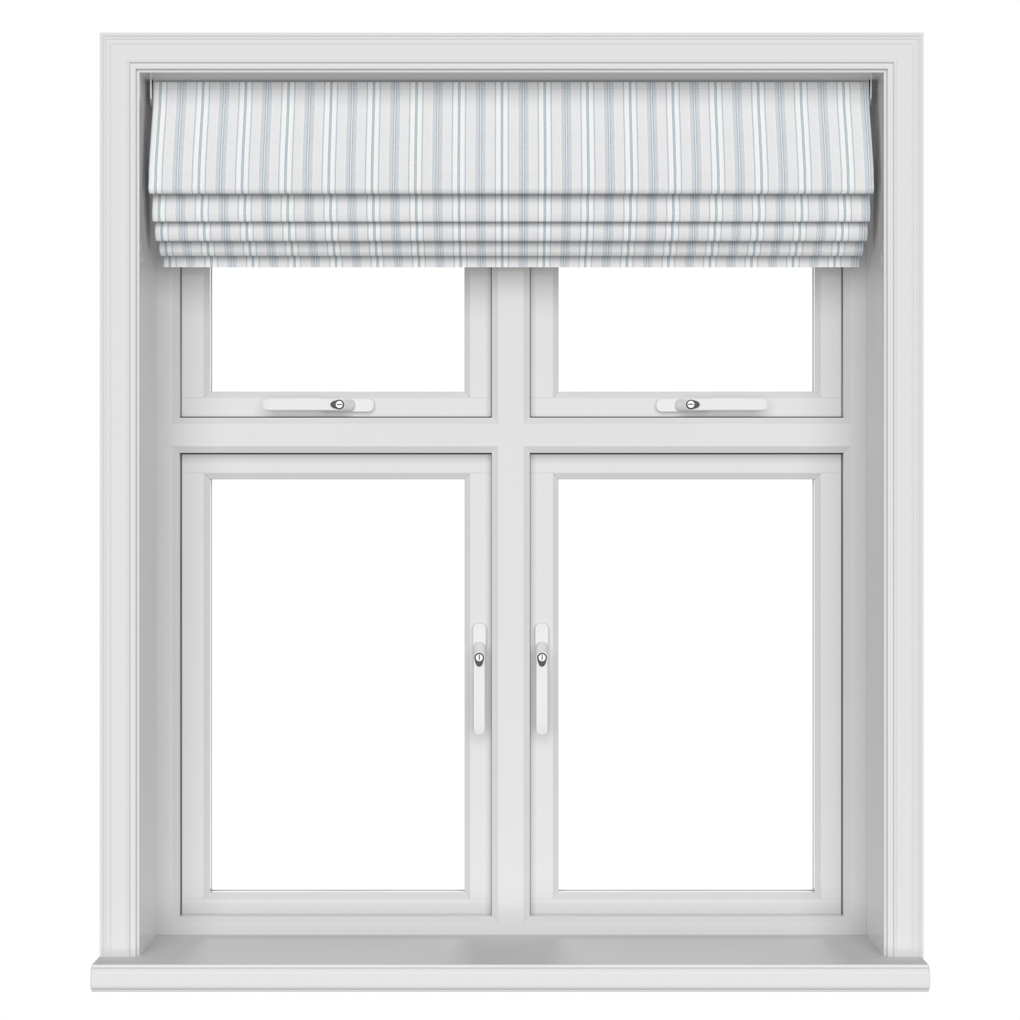 Laura Ashley Suffolk Stripe Slate Motorised - Image 5