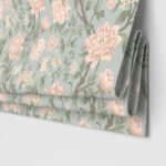 Laura Ashley Tapestry Floral Chenille Blush Motorised