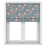 Laura Ashley Tapestry Floral Dusky Seaspray Motorised