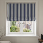 Laura Ashley Tiverton Stripe Midnight No Drill