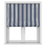 Laura Ashley Tiverton Stripe Midnight Motorised