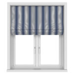 Laura Ashley Tiverton Stripe Midnight Motorised