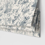 Laura Ashley Toile De Jouy Dark Seaspray Motorised