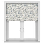 Laura Ashley Toile De Jouy Dark Seaspray Motorised