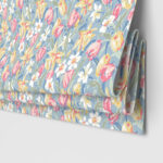 Laura Ashley Tulips China Blue Motorised