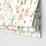 Laura Ashley Wild Meadow Crimson Motorised