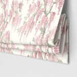 Laura Ashley Wisteria Coral Pink Motorised
