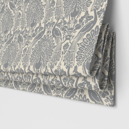 Laura Ashley Peacock Damask Steel Motorised