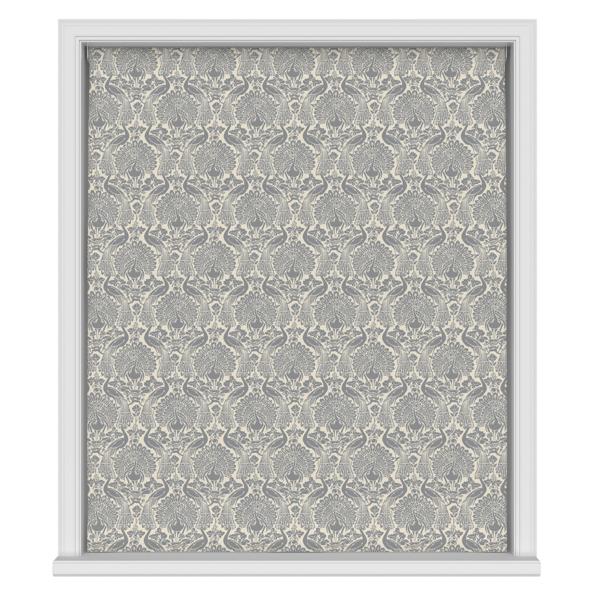 Laura Ashley Peacock Damask Steel Motorised - Image 2