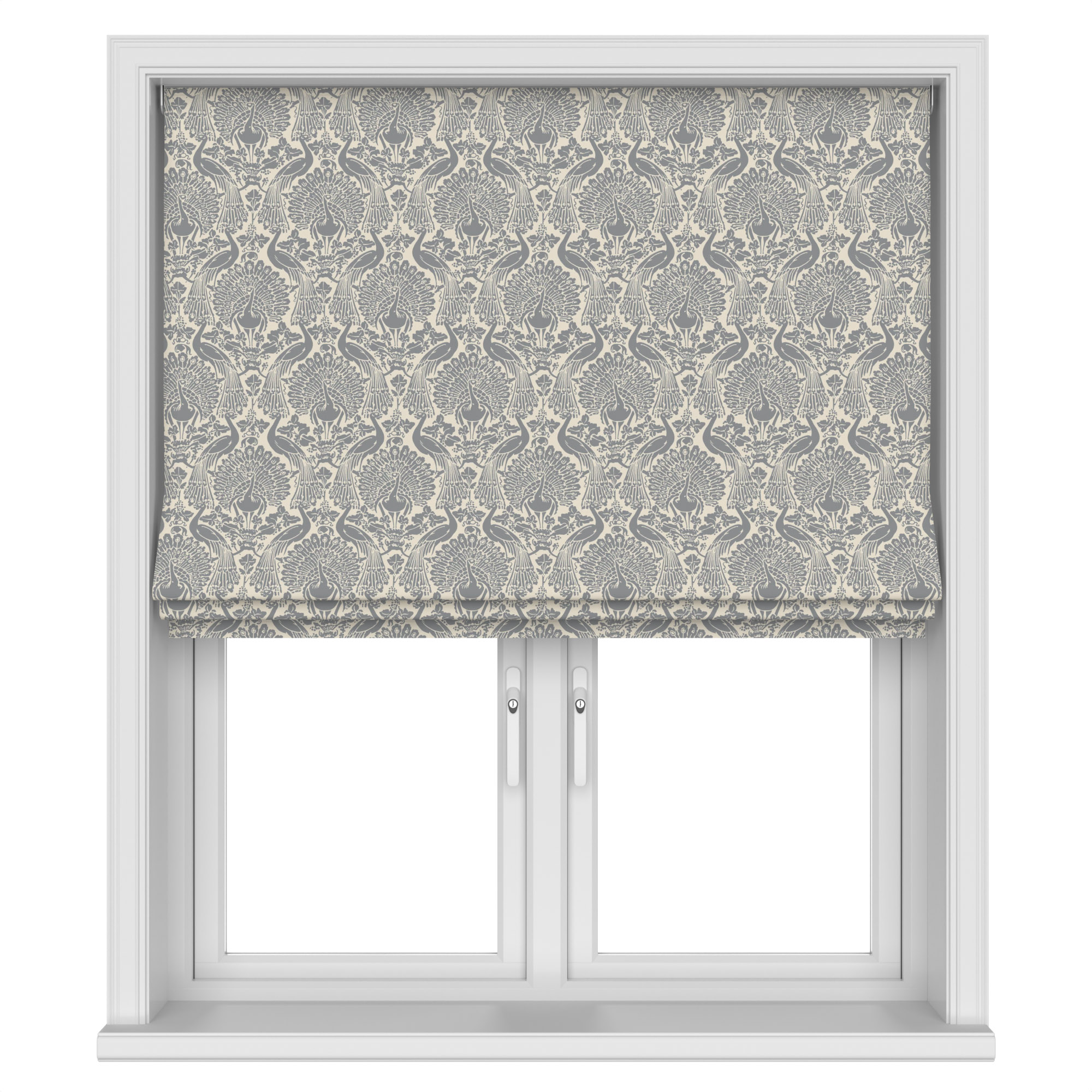 Laura Ashley Peacock Damask Steel Motorised - Image 3