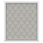 Laura Ashley Peacock Damask Steel No Drill
