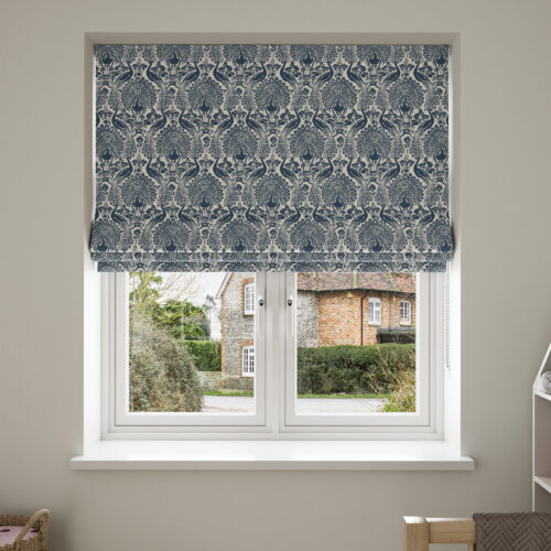 Laura Ashley Peacock Damask Dusky Seaspray
