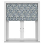 Laura Ashley Peacock Damask Dusky Seaspray Motorised