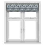 Laura Ashley Peacock Damask Dusky Seaspray Motorised