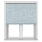 Laura Ashley Willow Leaf Chenille Pale Seaspray Motorised