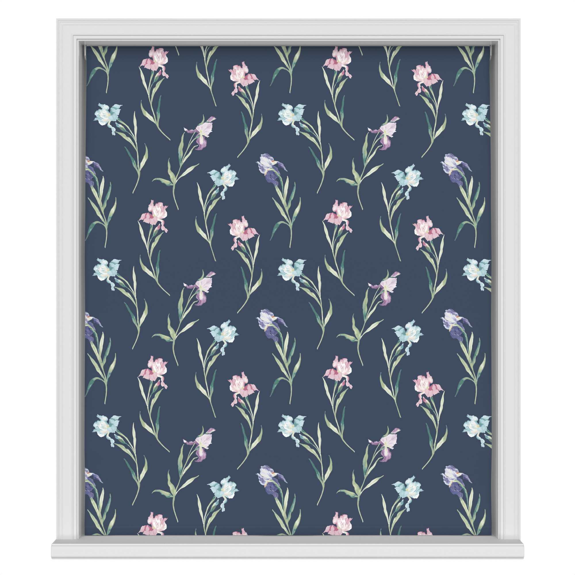 Laura Ashley Hawling Irises Midnight Navy Motorised - Image 2