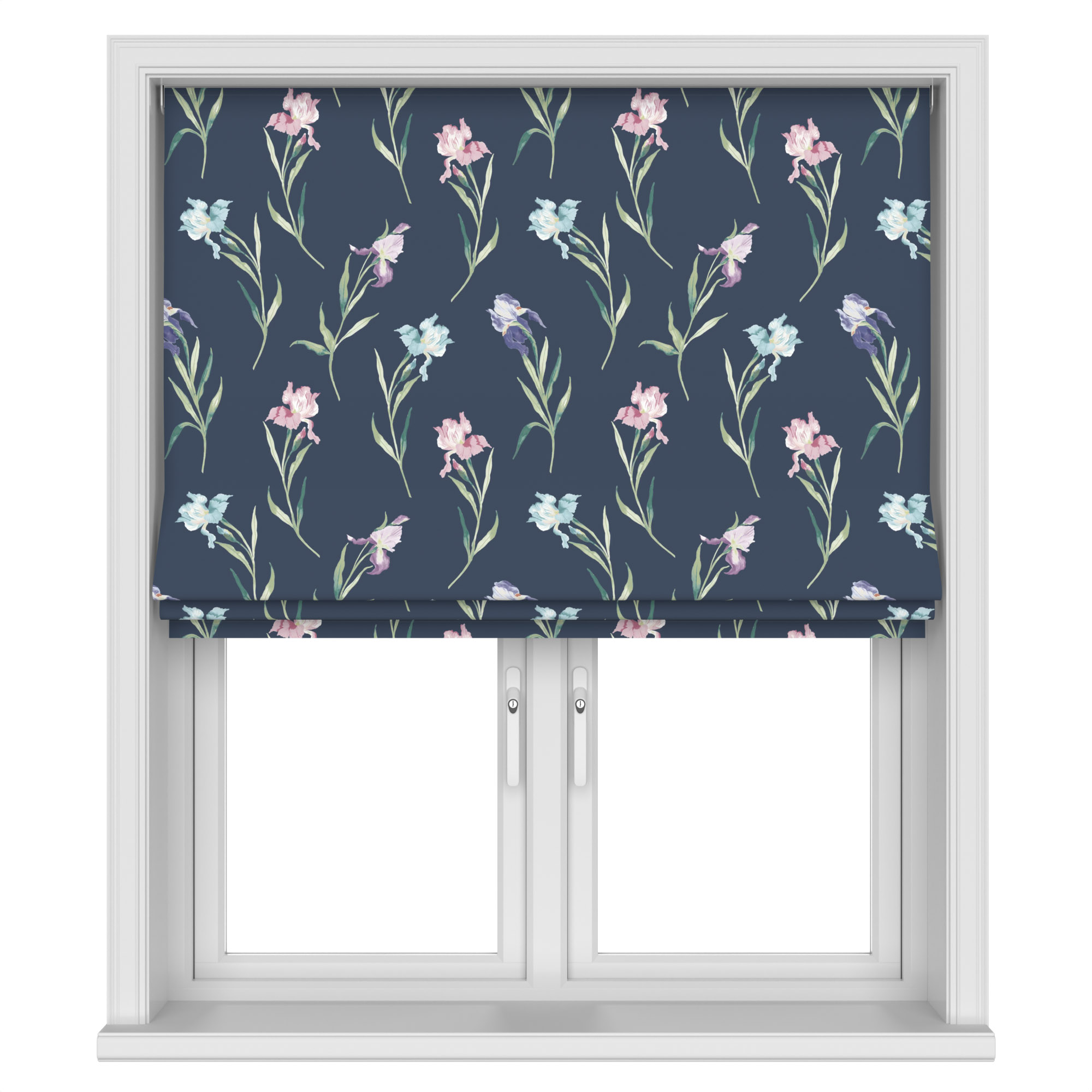 Laura Ashley Hawling Irises Midnight Navy Motorised - Image 3