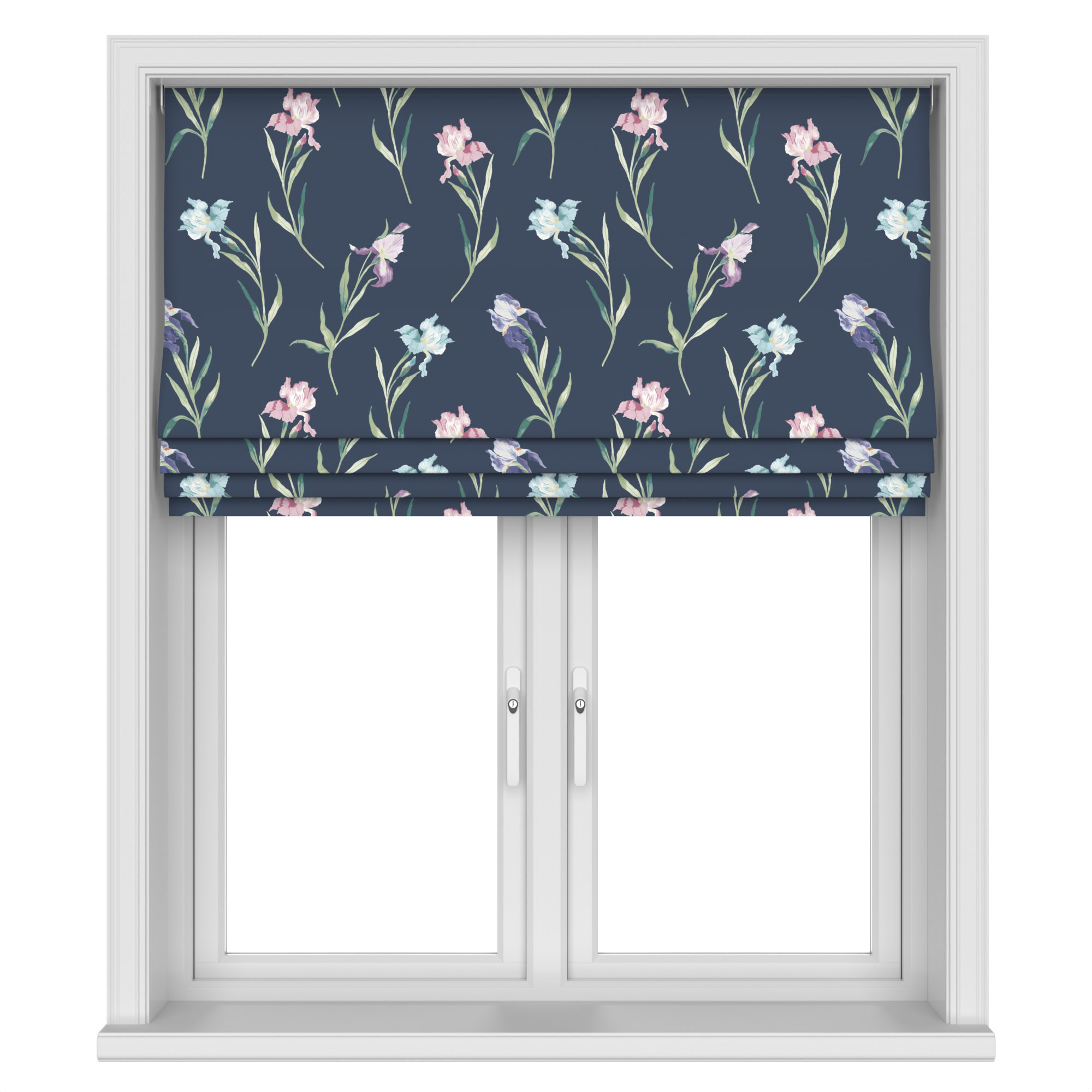 Laura Ashley Hawling Irises Midnight Navy Motorised - Image 4