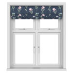 Laura Ashley Hawling Irises Midnight Navy Motorised