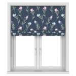 Laura Ashley Hawling Irises Midnight Navy