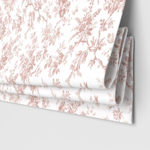 Laura Ashley Walled Garden Dark Blush Motorised