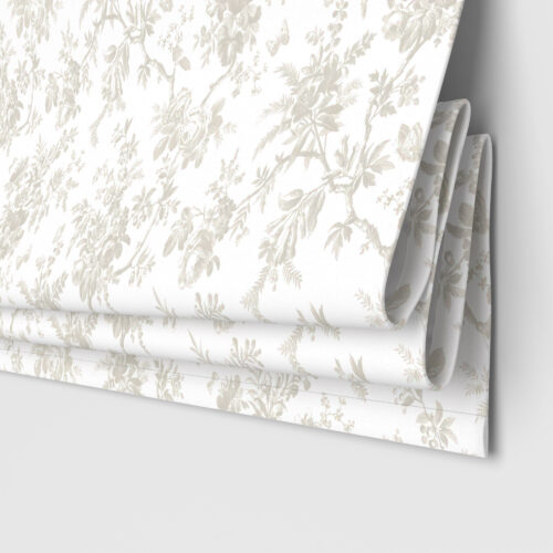 Laura Ashley Walled Garden Dove Grey Motorised