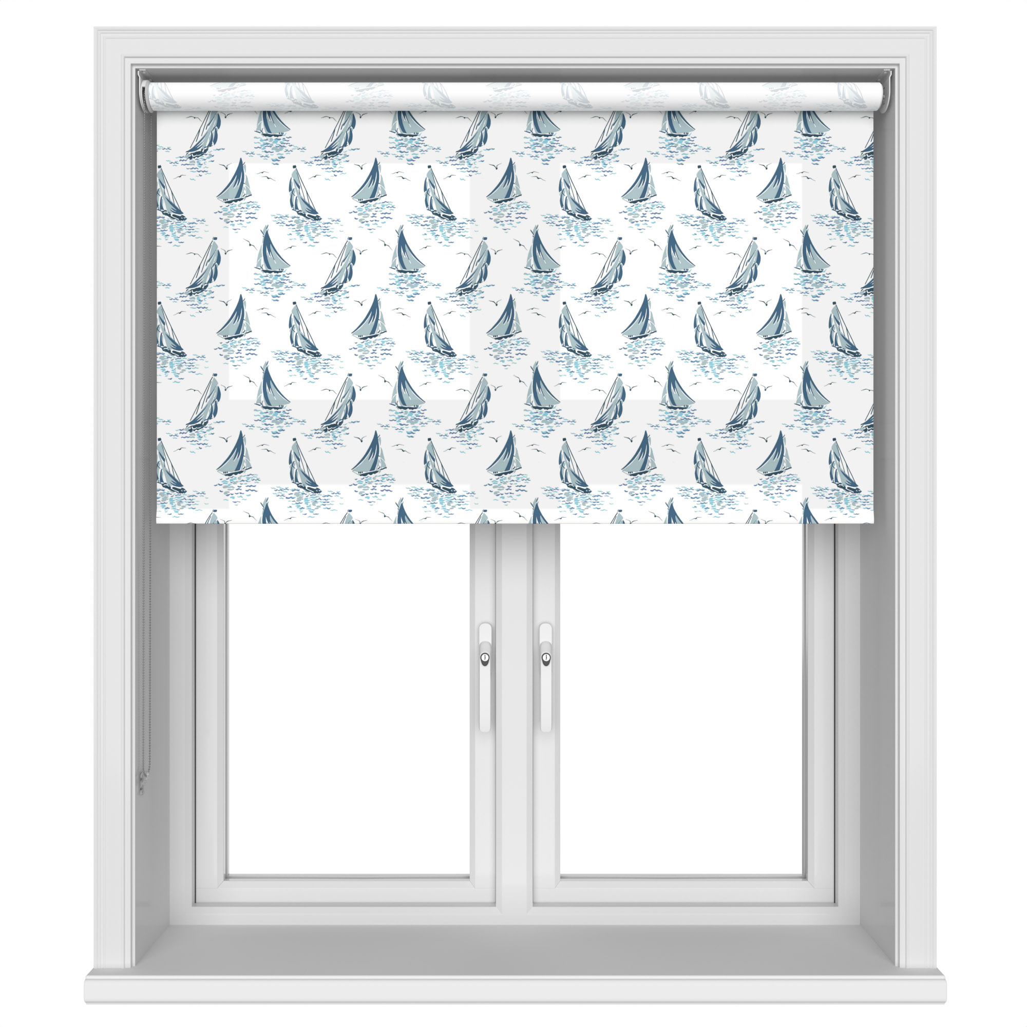 Laura Ashley A'hoy Sail Boats Blue