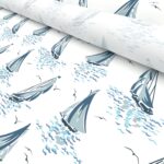 Laura Ashley A’hoy Sail Boats Blue Motorised