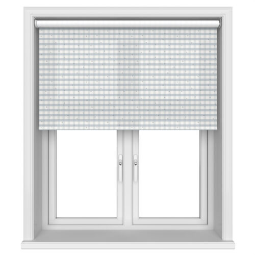 Laura Ashley Alphabet Gingham Blue Motorised