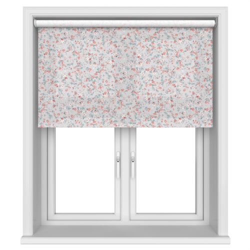 Laura Ashley Blossoms Pale Steel Motorised
