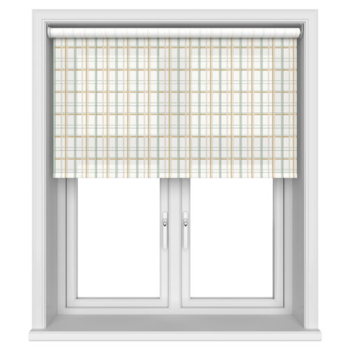 Laura Ashley Burford Check Ochre Motorised