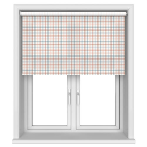 Laura Ashley Cove Check Blush Motorised