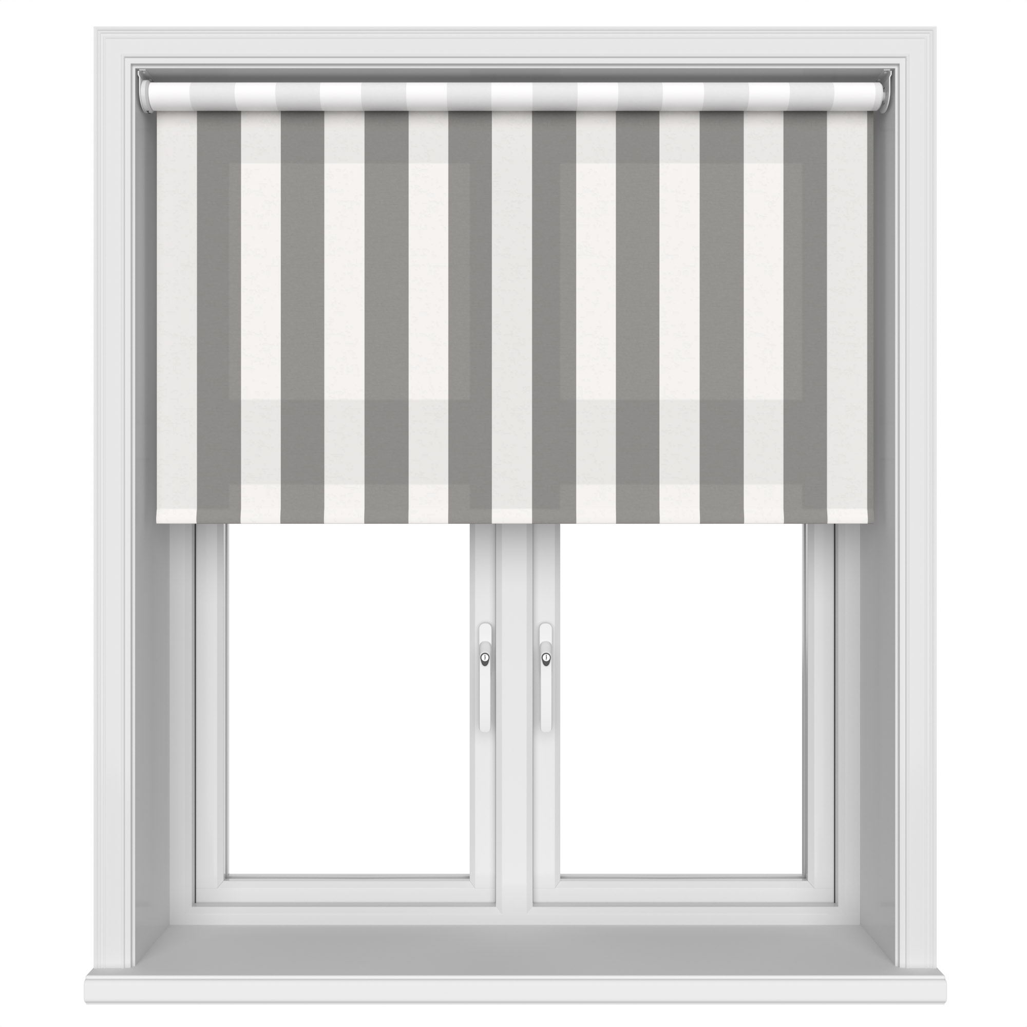 Laura Ashley Lille Stripe Steel Motorised