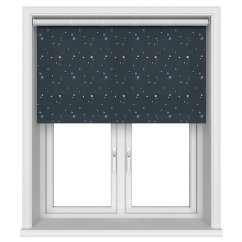 Laura Ashley Painterly Stars Midnight Motorised