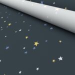 Laura Ashley Painterly Stars Midnight Motorised