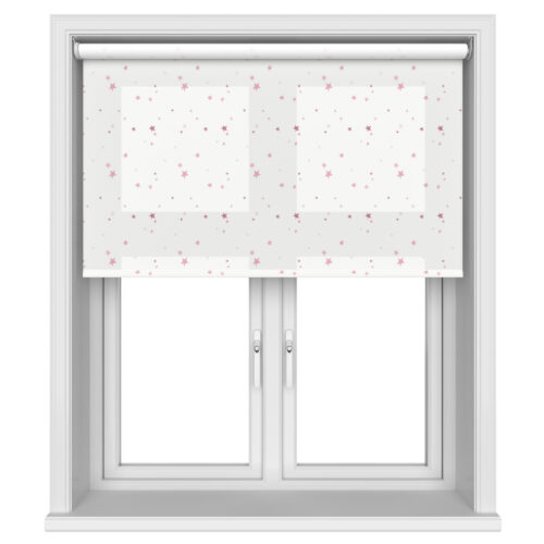 Laura Ashley Painterly Stars Pink Motorised