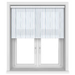 Laura Ashley Painterly Stripe Dark Seaspray Motorised