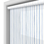 Laura Ashley Painterly Stripe Dark Seaspray Motorised