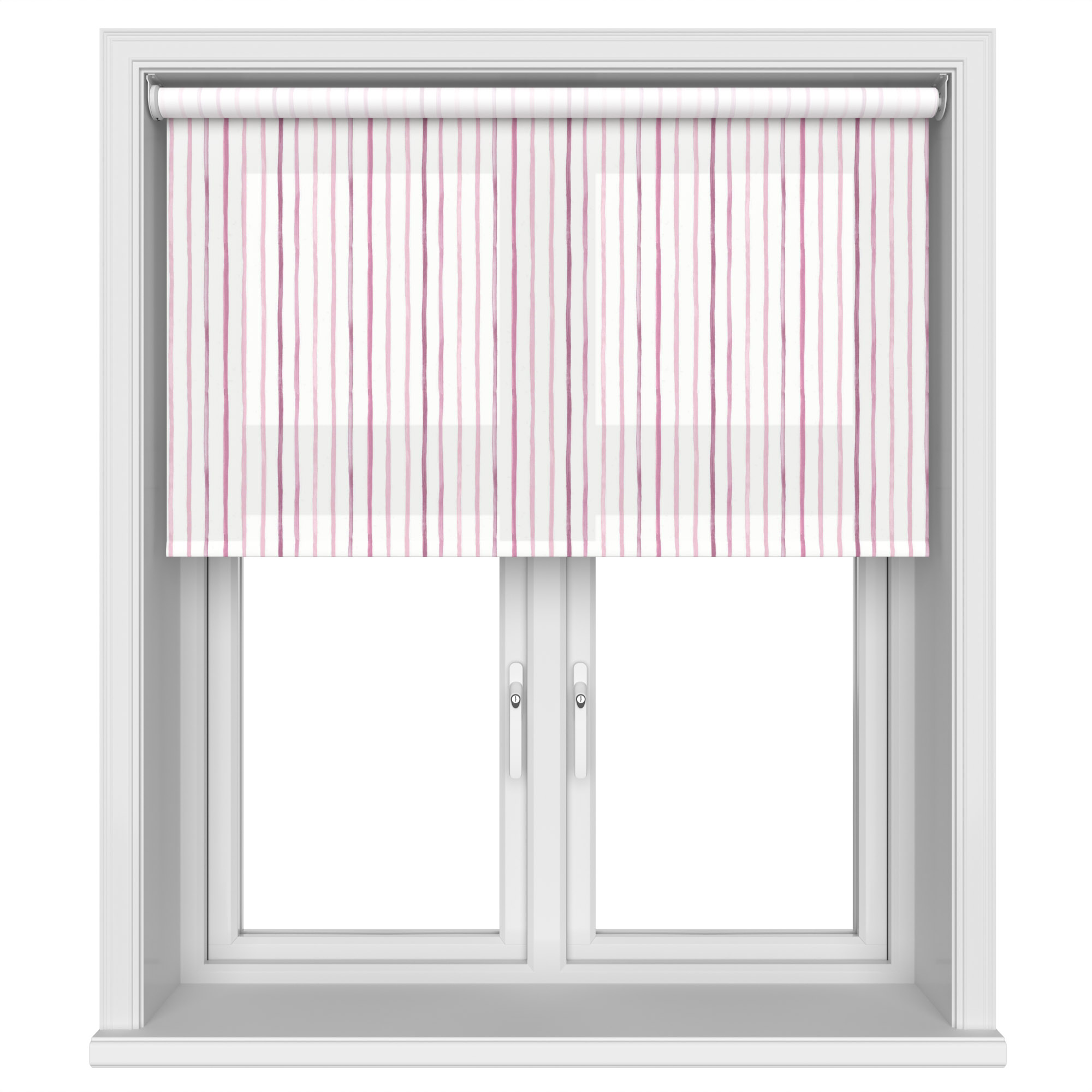 Laura Ashley Painterly Stripe Pink Motorised