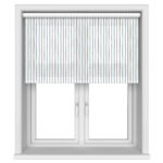 Laura Ashley Painterly Stripe Pale Steel Motorised