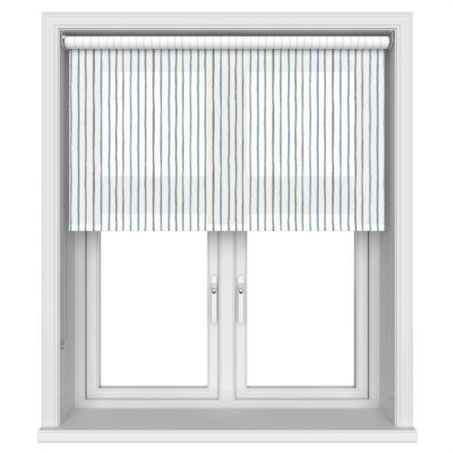 Laura Ashley Painterly Stripe Pale Steel