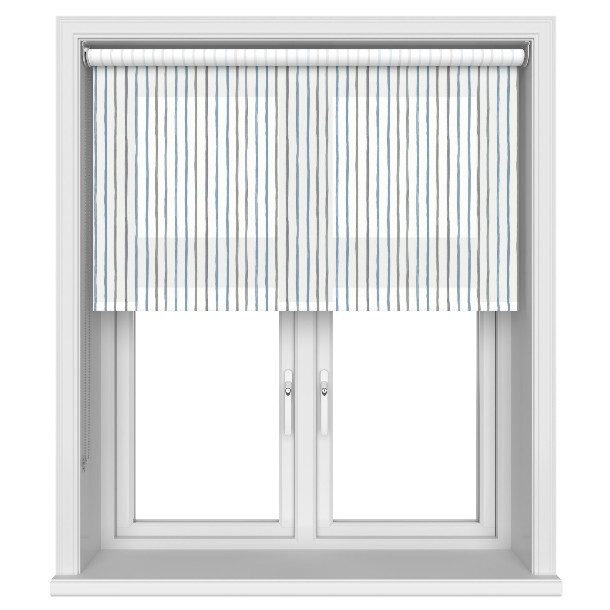 Laura Ashley Painterly Stripe Pale Steel