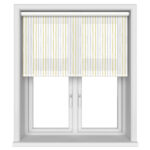 Laura Ashley Painterly Stripe Yellow Motorised