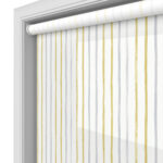 Laura Ashley Painterly Stripe Yellow Motorised